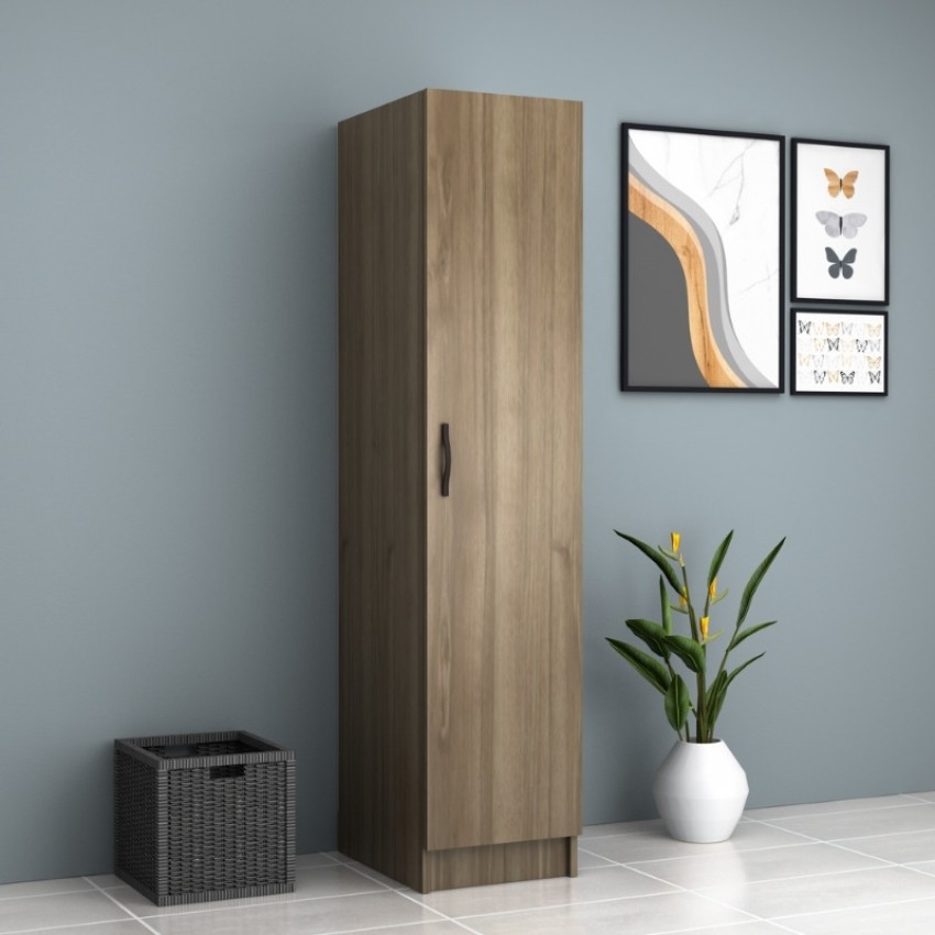 Ντουλάπα ρούχων Ricardo μονόφυλλη χρώμα καρυδί 40x51,8x181εκ.