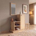 Έπιπλο εισόδου Cute χρώμα φυσικό οξιάς 90x35x95εκ.