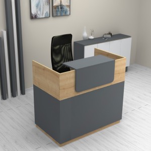Γραφείο reception Lemmon χρώμα φυσικό οξιάς - ανθρακί 120x70x110εκ. Γραφείο reception Lemmon χρώμα φυσικό οξιάς - ανθρακί 120x70x110εκ.