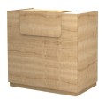 Γραφείο reception Lemmon χρώμα φυσικό οξιάς 120x70x110εκ.