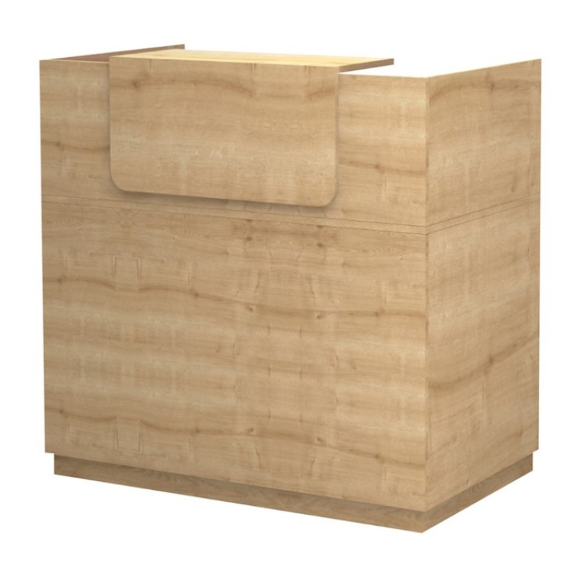 Γραφείο reception Lemmon χρώμα φυσικό οξιάς 120x70x110εκ.