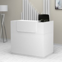 Γραφείο reception Lemmon χρώμα λευκό 120x70x110εκ.