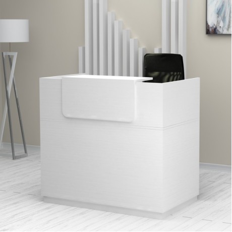Γραφείο reception Lemmon χρώμα λευκό 120x70x110εκ.