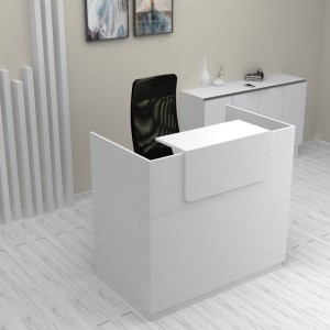 Γραφείο reception Lemmon χρώμα λευκό 120x70x110εκ. Γραφείο reception Lemmon χρώμα λευκό 120x70x110εκ.