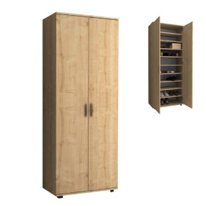 Ντουλάπα ρούχων - παπουτσοθήκη Eric δίφυλλη χρώμα φυσικό οξιάς 76x36x187εκ. Ντουλάπα ρούχων - παπουτσοθήκη Eric δίφυλλη χρώμα φυσικό οξιάς 76x36x187εκ.