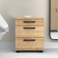 Κομοδίνο - συρταριέρα γραφείου Roco χρώμα φυσικό οξιάς 40x39x57εκ.
