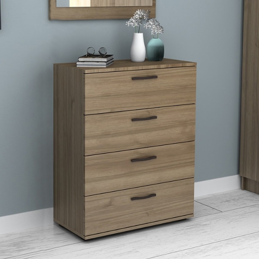 Συρταριέρα Velika χρώμα καρυδί 73x44x96εκ.