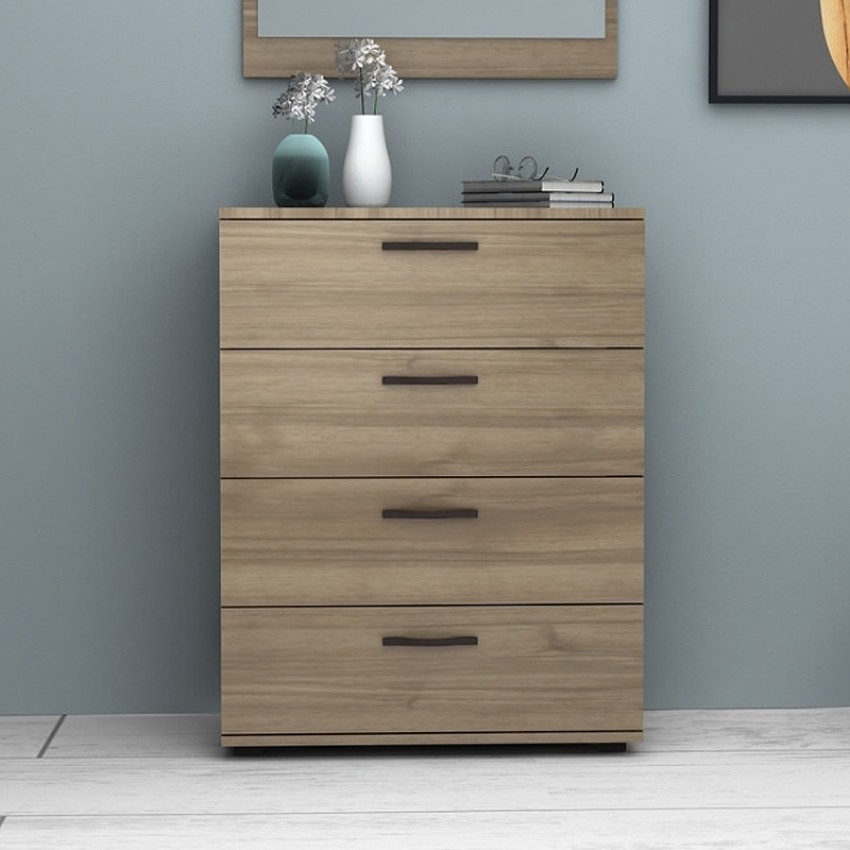 Συρταριέρα Velika χρώμα καρυδί 73x44x96εκ.