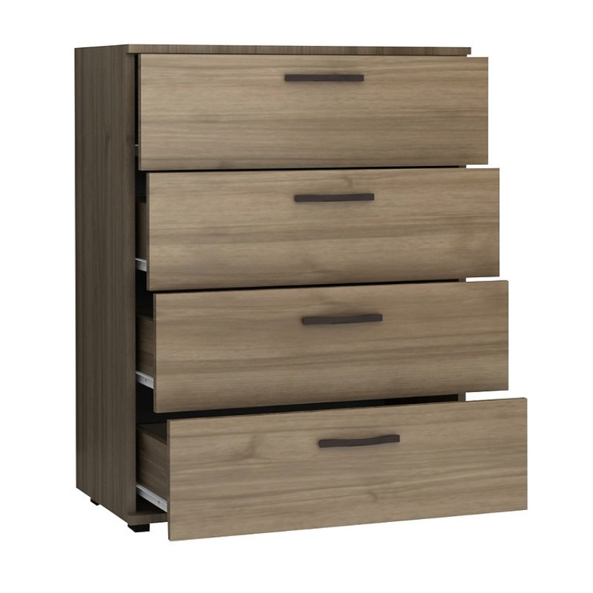 Συρταριέρα Velika χρώμα καρυδί 73x44x96εκ.