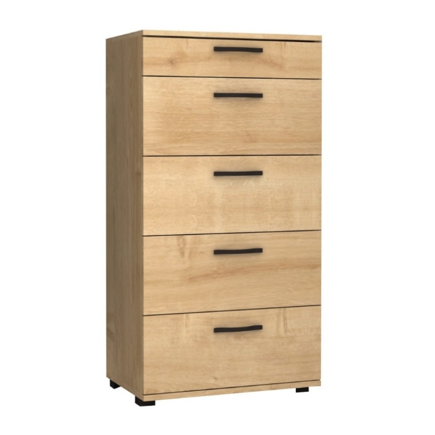 Συρταριέρα Helia χρώμα φυσικό οξιάς 60x44x108εκ.