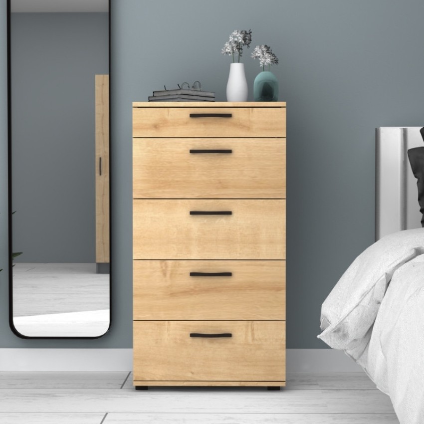 Συρταριέρα Helia χρώμα φυσικό οξιάς 60x44x108εκ.