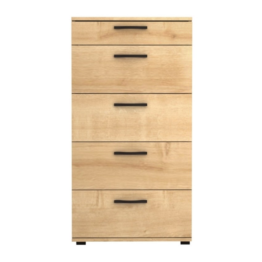 Συρταριέρα Helia χρώμα φυσικό οξιάς 60x44x108εκ.