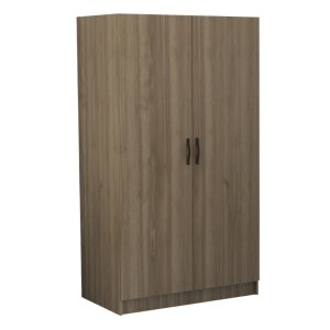 Ντουλάπα ρούχων Victoria δίφυλλη χρώμα καρυδί 100x60x181εκ.