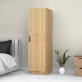 Ντουλάπα ρούχων Victoria μονόφυλλη χρώμα φυσικό οξιάς 50x60x181εκ.