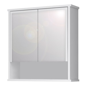 Καθρέπτης μπάνιου Delo Μegapap χρώμα λευκό 62x17,5x60εκ. Καθρέπτης μπάνιου Delo Μegapap χρώμα λευκό 62x17,5x60εκ.