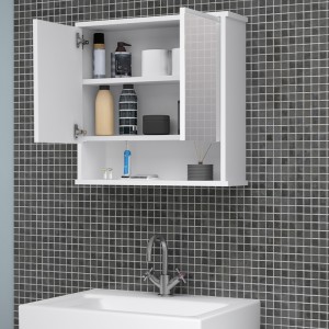 Καθρέπτης μπάνιου Delo Μegapap χρώμα λευκό 62x17,5x60εκ. Καθρέπτης μπάνιου Delo Μegapap χρώμα λευκό 62x17,5x60εκ.