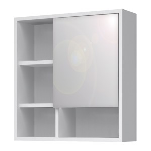 Καθρέπτης μπάνιου Demo Μegapap χρώμα λευκό 60x17,5x60εκ. Καθρέπτης μπάνιου Demo Μegapap χρώμα λευκό 60x17,5x60εκ.