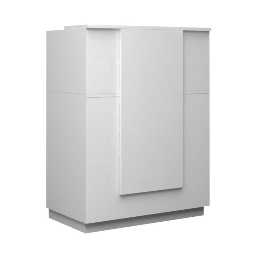 Γραφείο υποδοχής - reception Gemini χρώμα λευκό 90x50x110εκ.