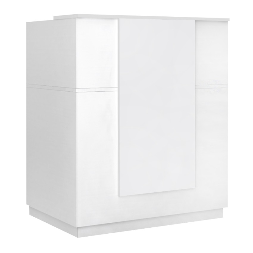 Γραφείο υποδοχής - reception Gemini χρώμα λευκό 100x70x110εκ.