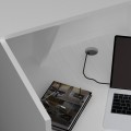 Γραφείο υποδοχής - reception Gemini χρώμα λευκό 150x70x110εκ.
