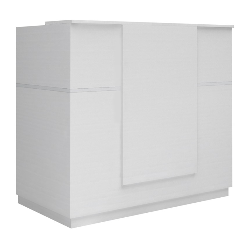 Γραφείο υποδοχής - reception Gemini χρώμα λευκό 150x70x110εκ.