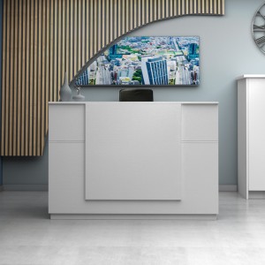 Γραφείο υποδοχής - reception Gemini χρώμα λευκό 180x70x110εκ. Γραφείο υποδοχής - reception Gemini χρώμα λευκό 180x70x110εκ.