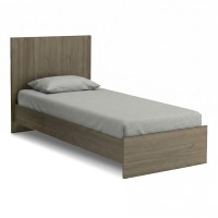 Κρεβάτι Troy χρώμα καρυδί 100x200εκ.
