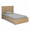 Κρεβάτι Troy χρώμα φυσικό οξιάς 120x200εκ.