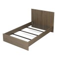 Κρεβάτι Troy χρώμα καρυδί 120x200εκ.