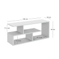 Έπιπλο τηλεόρασης Forever χρώμα λευκό 100x30x40cm.