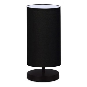 Φωτιστικό επιτραπέζιο Winkler ύφασμα/ξύλο/μέταλλο χρώμα μαύρο 15x24x30εκ.
