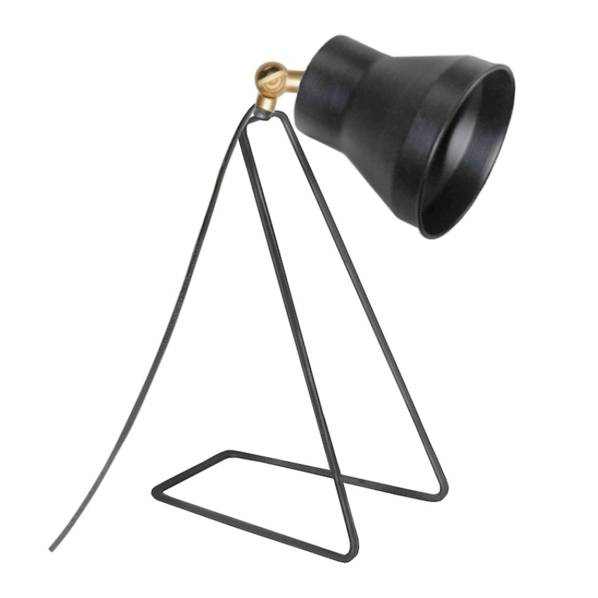 Φωτιστικό γραφείου Collins μεταλλικό χρώμα μαύρο 30x30x35εκ.