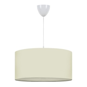 Φωτιστικό οροφής Monahan υφασμάτινο μονόφωτο χρώμα εκρού 38x20x70εκ.