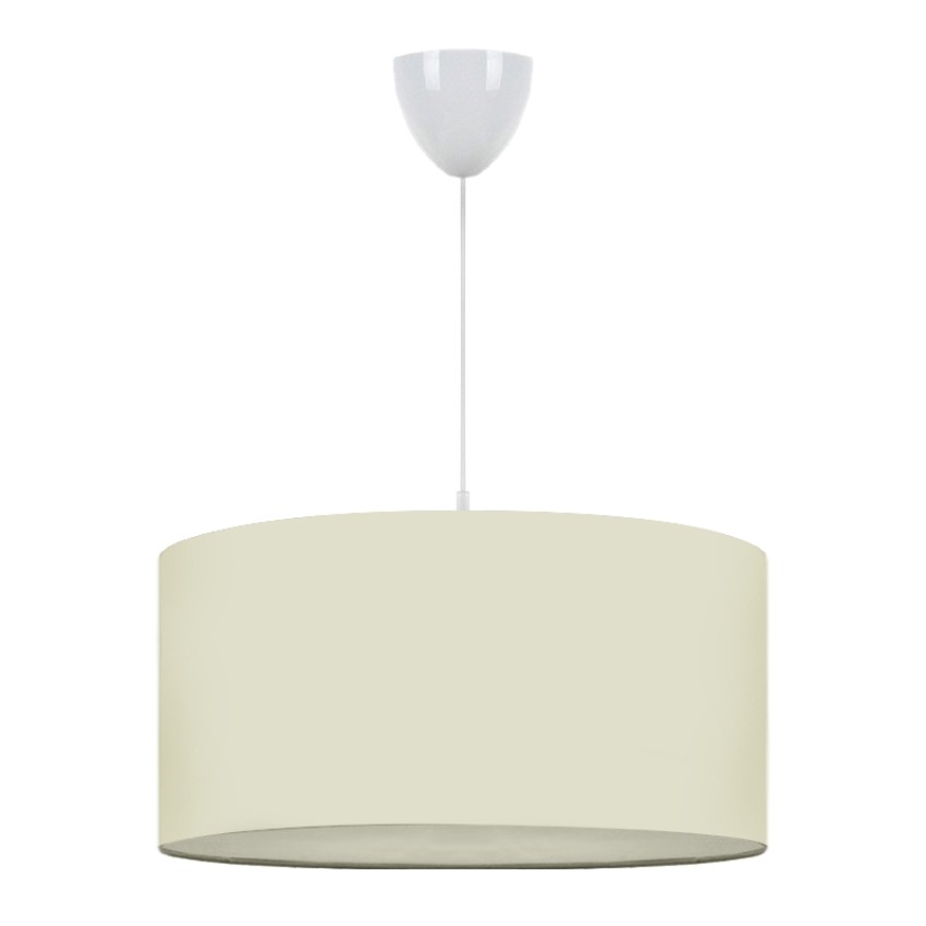 Φωτιστικό οροφής Monahan υφασμάτινο μονόφωτο χρώμα εκρού 38x20x70εκ.