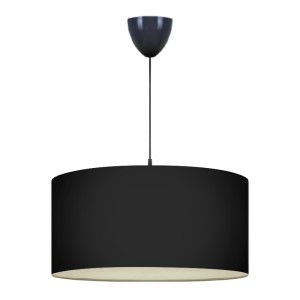 Φωτιστικό οροφής Monahan υφασμάτινο μονόφωτο χρώμα μαύρο 38x21x70εκ.