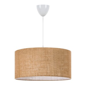 Φωτιστικό οροφής Monahan E27 γιούτα μονόφωτο χρώμα μπεζ 38x21x70εκ.
