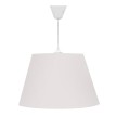 Φωτιστικό οροφής Elanor υφασμάτινο μονόφωτο χρώμα λευκό 37x21x70εκ.
