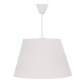 Φωτιστικό οροφής Elanor υφασμάτινο μονόφωτο χρώμα λευκό 37x21x70εκ.