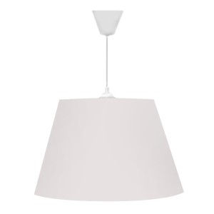 Φωτιστικό οροφής Elanor υφασμάτινο μονόφωτο χρώμα λευκό 37x21x70εκ.