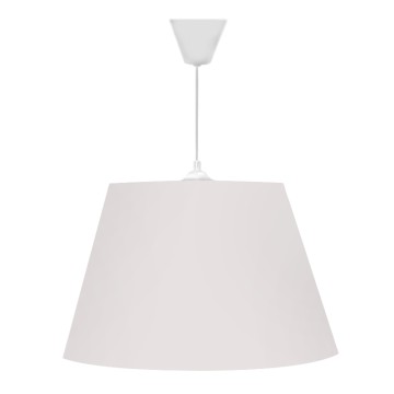 Φωτιστικό οροφής Elanor υφασμάτινο μονόφωτο χρώμα λευκό 37x21x70εκ.