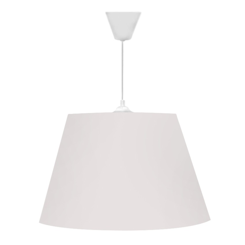 Φωτιστικό οροφής Elanor υφασμάτινο μονόφωτο χρώμα λευκό 37x21x70εκ.