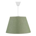 Φωτιστικό οροφής Elanor υφασμάτινο μονόφωτο χρώμα κυπαρισσί 37x21x70εκ.