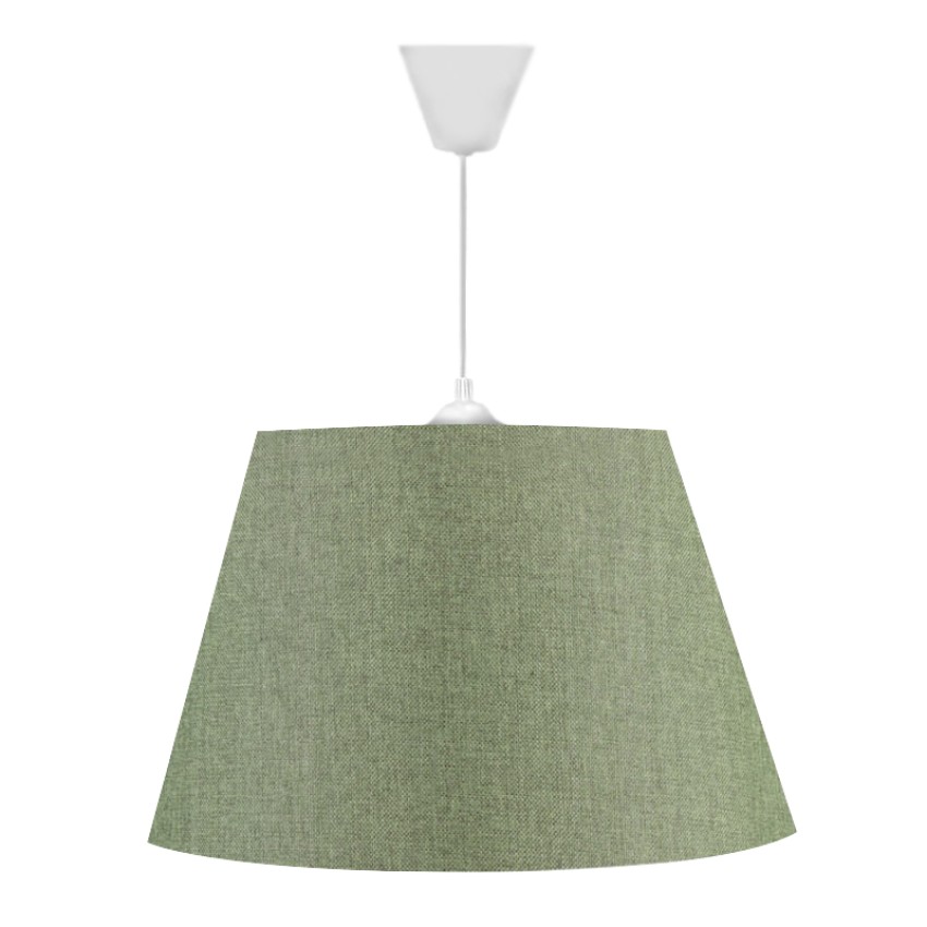 Φωτιστικό οροφής Elanor υφασμάτινο μονόφωτο χρώμα κυπαρισσί 37x21x70εκ.