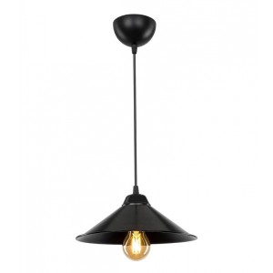 Φωτιστικό οροφής Felicity E27 πλαστικό μονόφωτο χρώμα μαύρο 24x24x70εκ.