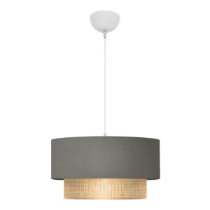 Φωτιστικό οροφής Lucifer E27 υφασμάτινο μονόφωτο χρώμα γκρι 30x15x70εκ.