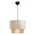 Φωτιστικό οροφής Lucifer E27 υφασμάτινο μονόφωτο χρώμα κρεμ 30x20x70εκ.