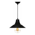 Φωτιστικό οροφής Retro E27 μεταλλικό μονόφωτο χρώμα μαύρο Φ30x70εκ. Φωτιστικό οροφής Retro E27 μεταλλικό μονόφωτο χρώμα μαύρο Φ30x70εκ.