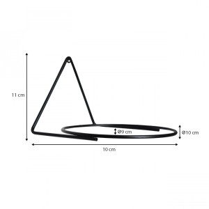 Βάση - ζαρντινιέρα επιτοίχια σετ 2 τμχ μεταλλική για φυτά εσωτερικού και εξωτερικού χώρου χρώμα μαύρο 16x15x10εκ. Βάση - ζαρντινιέρα επιτοίχια σετ 2 τμχ μεταλλική για φυτά εσωτερικού και εξωτερικού χώρου χρώμα μαύρο 16x15x10εκ.