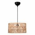 Φωτιστικό οροφής Sarkiz E27 από σχοινί μονόφωτο χρώμα φυσικό Ø30x70εκ.