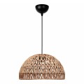 Φωτιστικό οροφής Karon E27 από σχοινί μονόφωτο χρώμα φυσικό Ø29x70εκ.